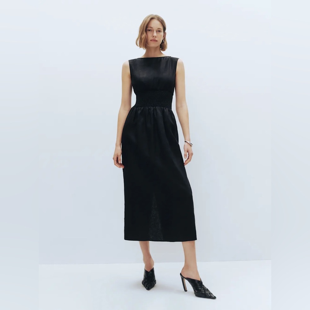 Reformation Davie Linen Dress